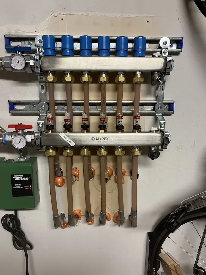 Plumber performing Gas Line Installation at a residential property in Lavon